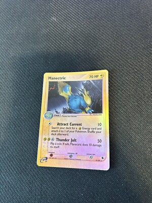 Pokémon TCG Manectric EX Ruby and Sapphire 9/109 Holo Holo Rare | eBay