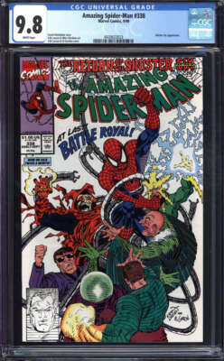 AMAZING SPIDER-MAN #338 CGC 9.8 WHITE PAGES // SINISTER SIX APP