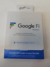 NEW SEALED Google Fi SIM Card Kit Phone Plan GSM