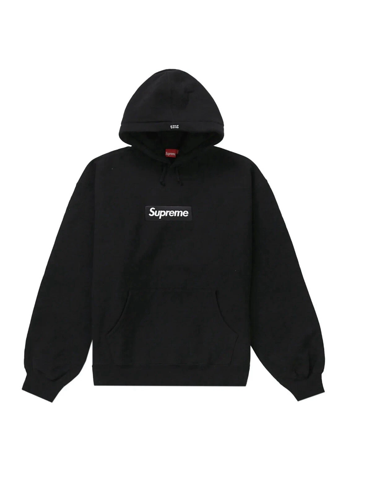 Sweat à capuche neuf avec logo Supreme Box FW23 noir taille M authentique hype 