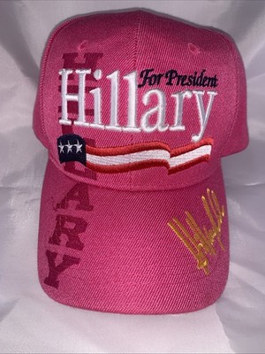   Hillary Clinton Presidential CampaignLogo Signature Cap Hat Adjustable Pink