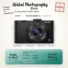 Sony Cyber-Shot RX100 II 20.2MP 3.6x Optical Zoom WiFi NFC Tilt LCD Black M2