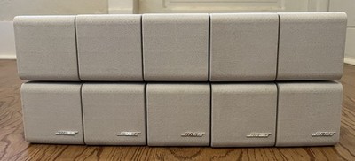 VTG 5 Bose White Double Cube Speaker DoubleShot Acoustimass Lifestyle Clean