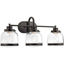 Progress Lighting P300082 Bronze Judson 3-Light 26"W Bathroom Vanity Light