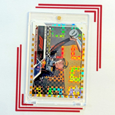 2023 Topps Chrome Formula 1 #149 MAX VERSTAPPEN Checker Flag Gold X-Fractor /50