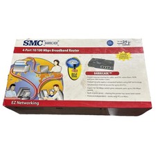 Smc Barricade 4-port 10/100 Mbps Broadband Router Smc7004br