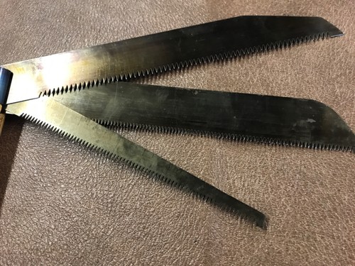 Rare Vintage Tōman 3 Blade Japanese Folding Saw - Bild 9 von 15