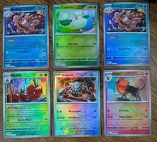 Lot of 6 - Prismatic Evolution Pokemon MASTERBALL LOT - ALL Master Ball - NM