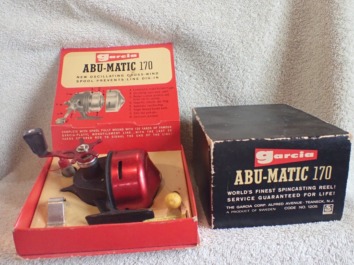 ABU GARCIA ABU-MATIC 170 Fishing Spincasting Reel Orig. Box Papers Tools WORKS | eBay ABU GARCIA ABU-MATIC 170 Fishing Spincasting Reel Orig. Box Papers Tools WORKS | eBay