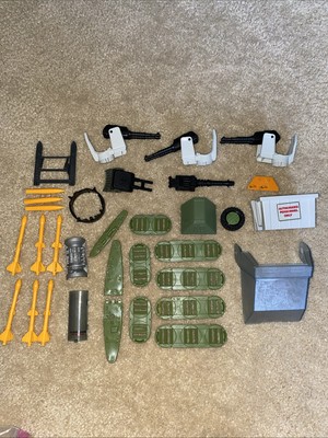 1988 Vintage G.I. GI Joe ARAH Lot Rolling Thunder Parts Cannon Missile Gun Lot