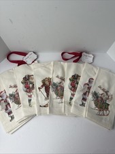 Pottery Barn Nostalgic Santa Christmas Villag...