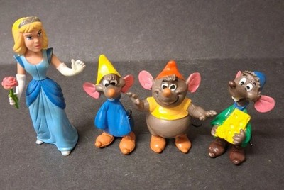 1980er Disney Comics Spanien PVC Aschenputtel Figuren Lot sehr selten X4