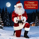 Plus Size Adult Men's Santa Claus Cosplay Costume S-6XL Stage Performance Clothi