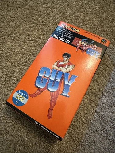 Final Fight Guy With CD Super Famicom SFC excellent condition RARE CIB Reg card