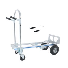 1000 Lbs Aluminum Hand Truck 2-in-1 Convertible Folding Dolly Cart Heavy Duty