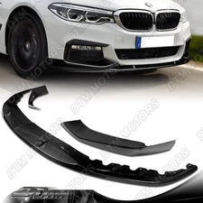 For 17-20 BMW 540i G30 M-Sport Carbon Fiber Front Bumper Lip Body Kit Spoiler