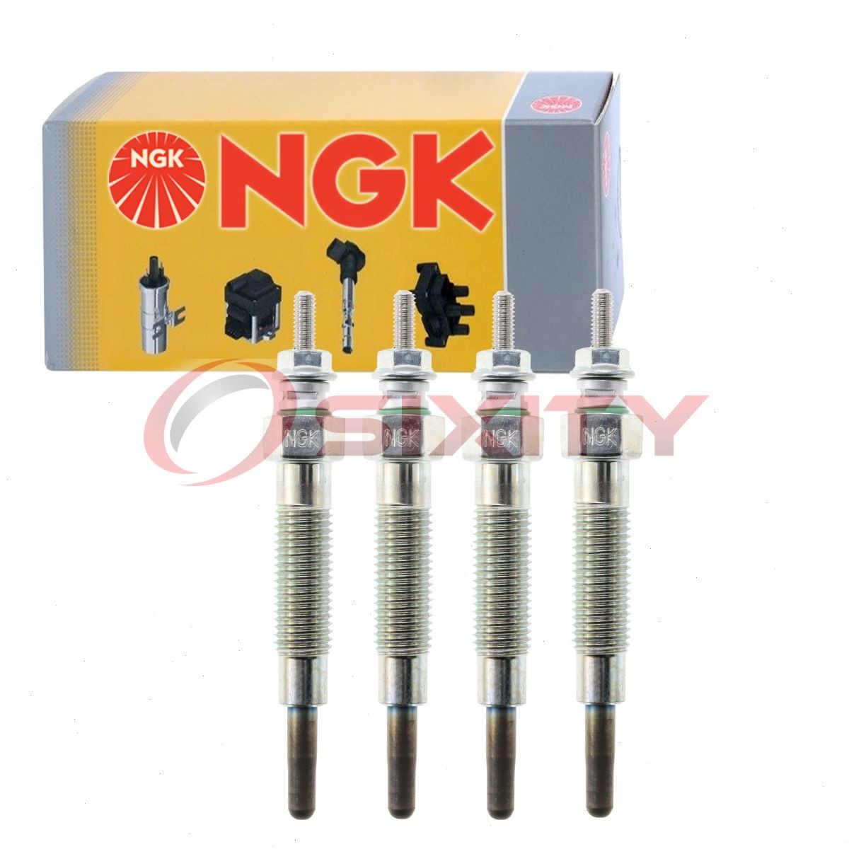 4 pc NGK 8944 Y-733J Glow Diesel Glow Plugs for Ignition Cylinder Engine bg