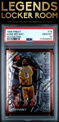 1996 Finest #74 Kobe Bryant W/Coating PSA 10 | eBay