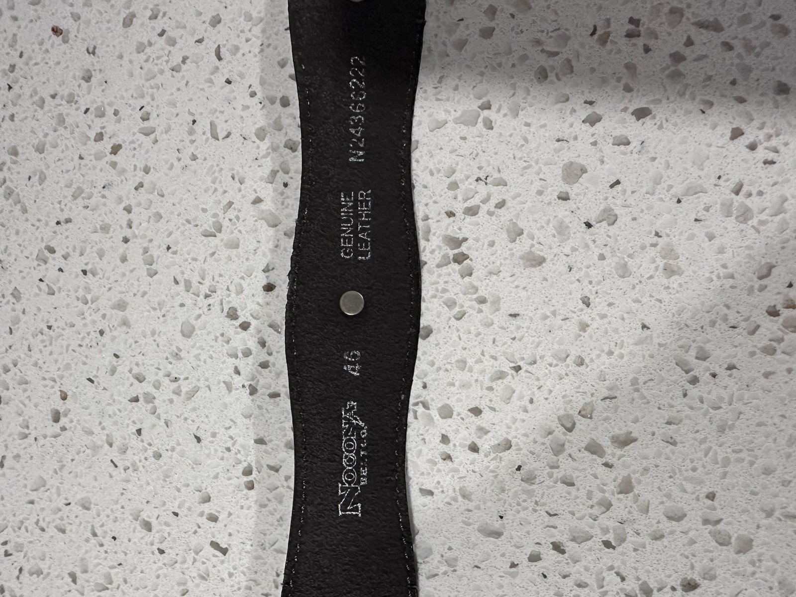 Nocona Belt Co. Size 46 Camo Leather Belt 12 Gauge Shotgun Shell Conchos Western