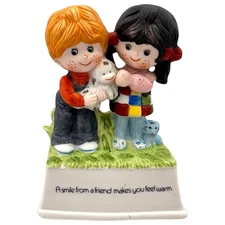 VTG 1978 Flambro Taiwan Gentle Treasures Musical Figurine It’s A Small World