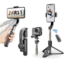 Smartphone Gimbal Stabilizer with Selfie Stick Tripod Remote 360  Auto Balance