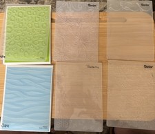 LOT OF 6 Craft Embossing Folders Sizzix, Bringing Crafts-Too You, Darice