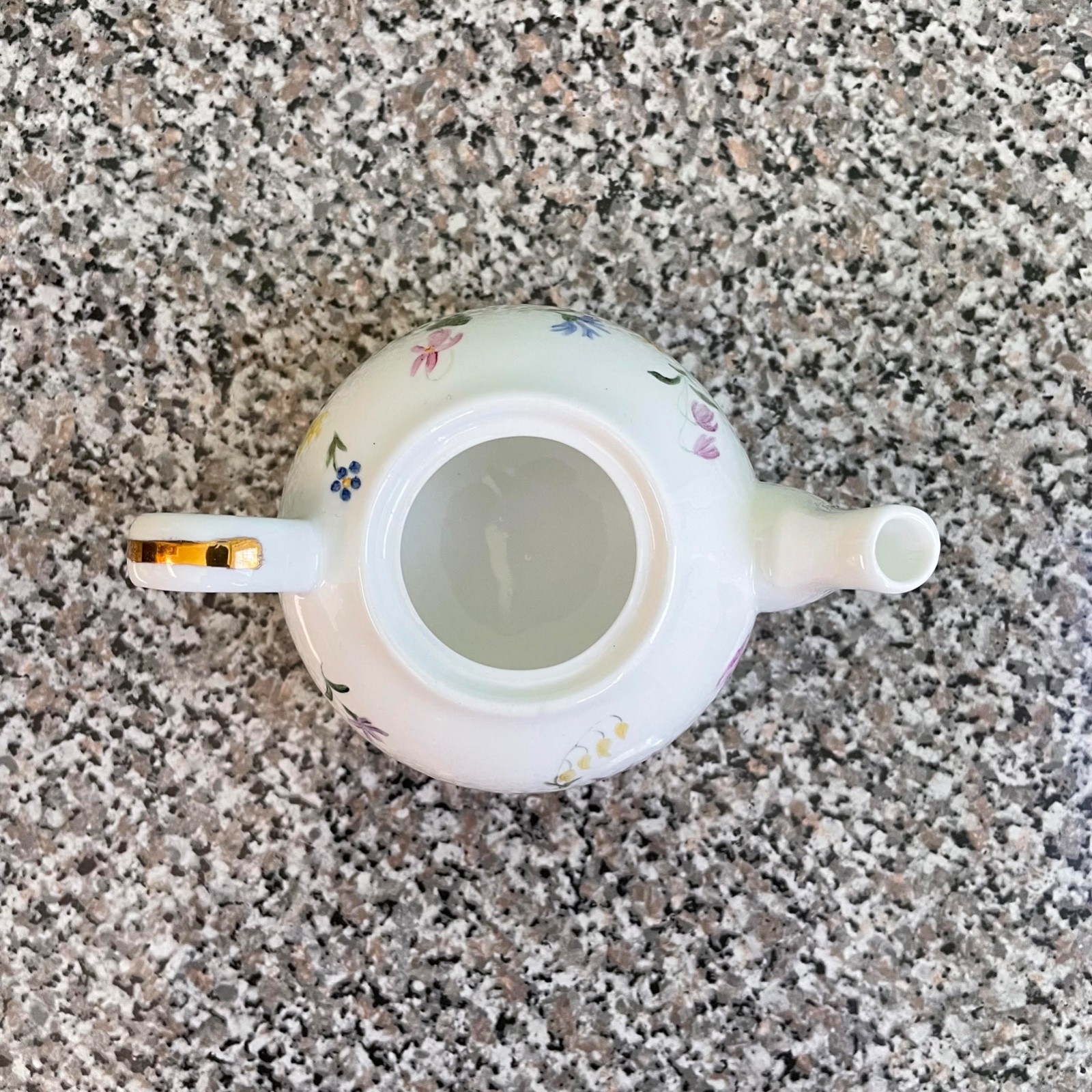 Tea For One Set  3 Piece Cup Pot Lid Hand Painted 1999 Teapot