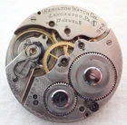 ANTIQUE 16s HAMILTON GRADE 974 17 JEWEL OPEN FACE POCKET WATCH MOVEMENT