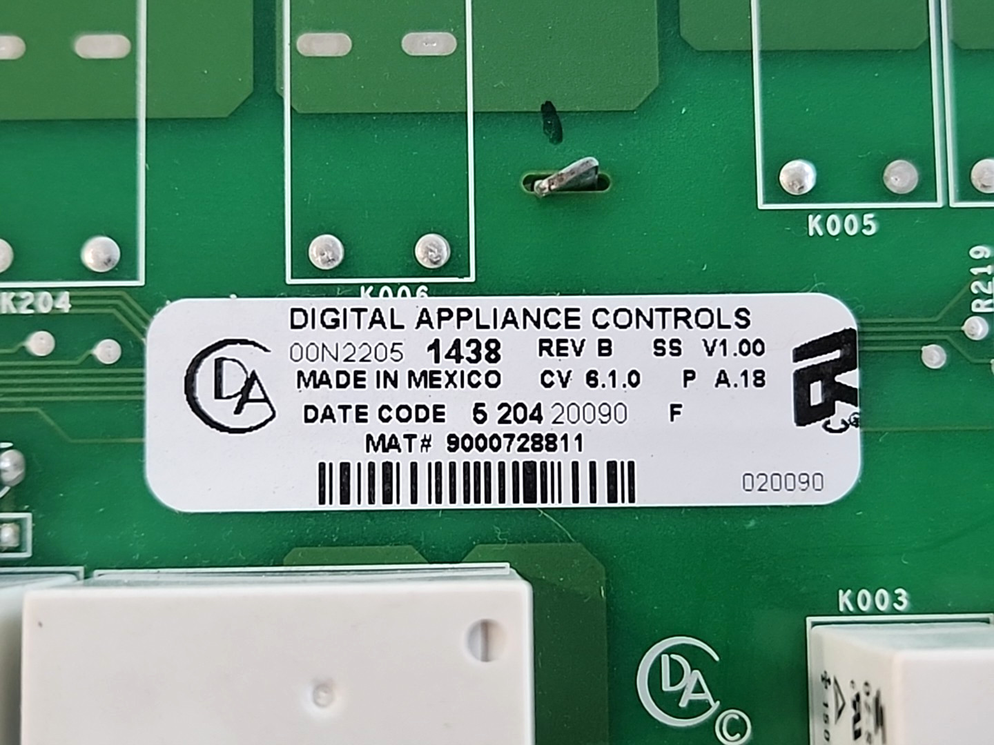 OEM Bosch Thermador Oven Range Control Board | 12022212 - Tested