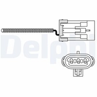 Lambdasonde Sensor Abgassteuerung Delphi ES10988-12B1 FüR Opel Tigra Corsa T92