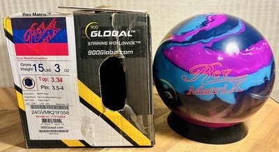 900 Global Rev Matrix Overseas Bowling Ball NIB 1st Quality 15lbs