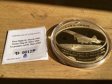 Concorde Commemorative Ltd Ed Gold Plate Coin First Flight Toulouse 2/3/1969 125