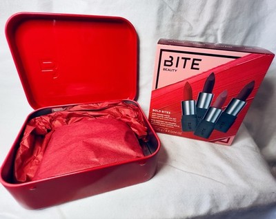 Bite Beauty Bold Bites Mini Power Move Soft Matte Lipstick Set   4 Shades   NIB