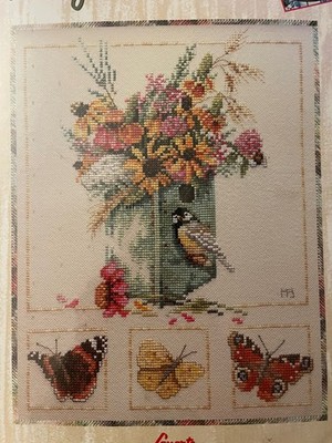 NEW Lanarte Marjolein Bastin Cross Stitch Kit~ Birdhouse in Bloom~ FREE SHIPPING