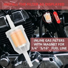 10pcs Motor Inline Gas Oil Fuel Filter Small Engine For 14 516 Line Us