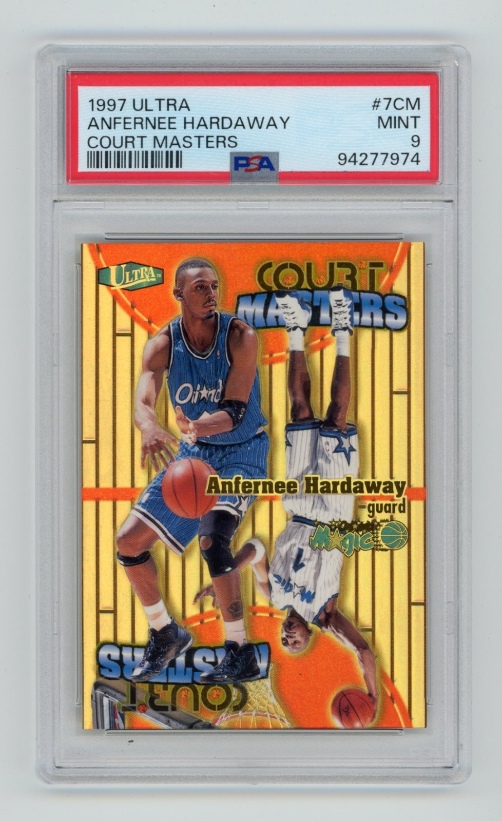 PSA 9 ANFERNEE PENNY HARDAWAY 1997-98 Fleer Ultra COURT MASTERS INSERT SP POP 11