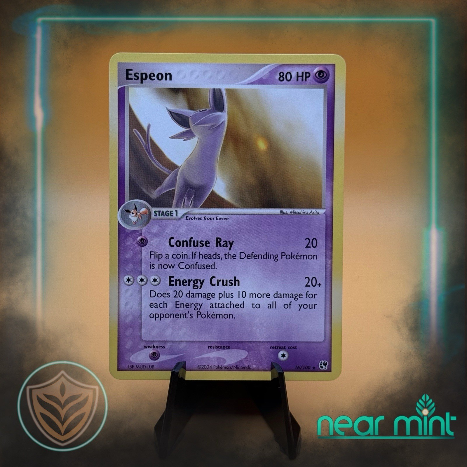 Pokémon TCG Espeon EX Sandstorm 16/100 Regular Rare NM