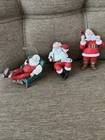 Hallmark Ornaments Coca-cola Santa Lot Of 3 1992, 1994, 1996 New Vintage