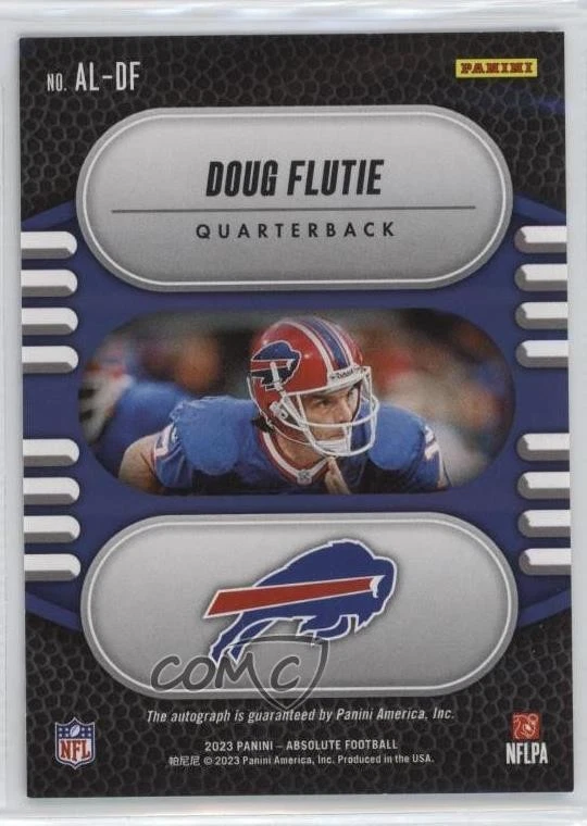 2023 Panini Absolute Absolute Legends Signatures /99 Doug Flutie #AL-DF Auto - Image 2 of 2