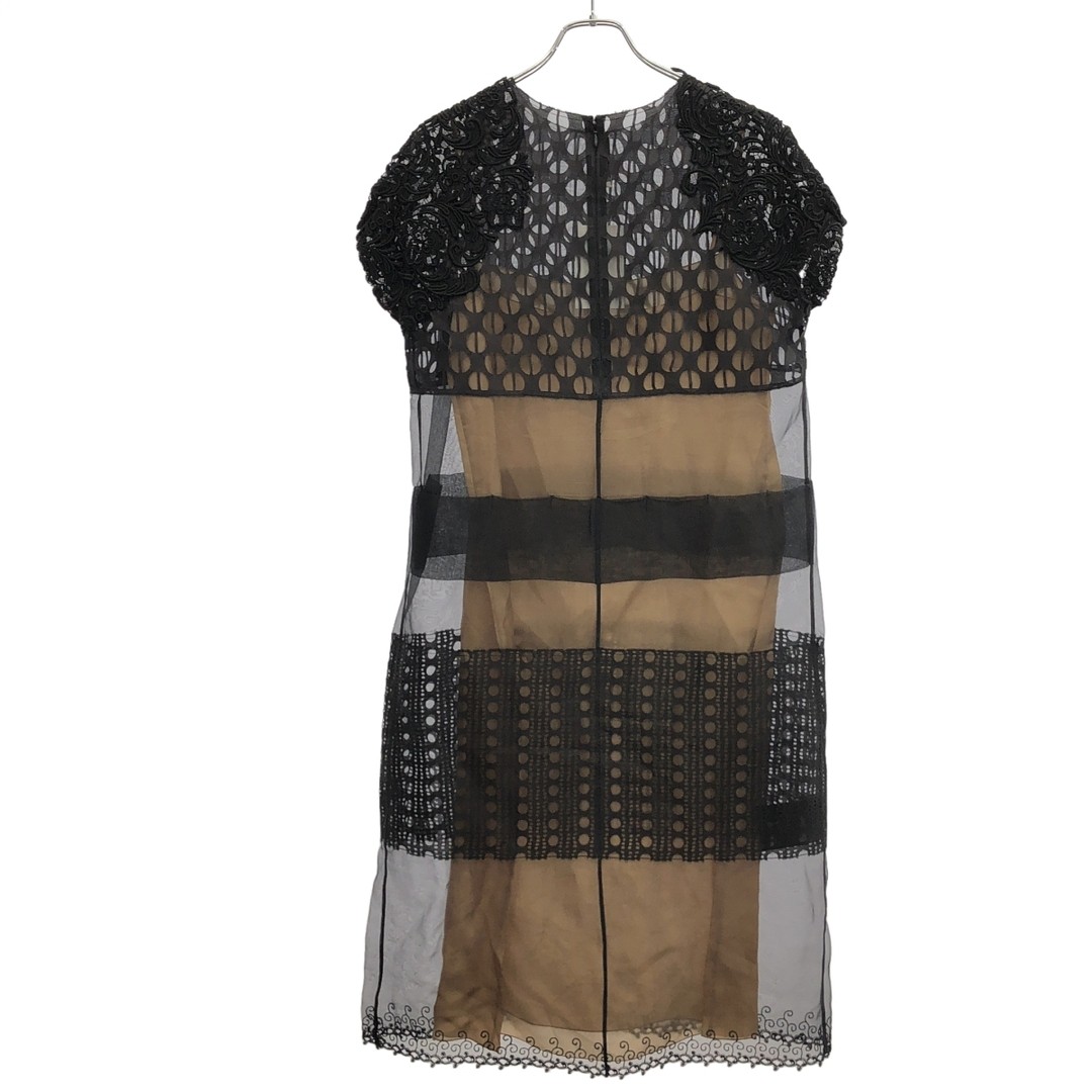PRADA Lace See-through Dress Black 40 Used MESC-0 thumbnail 2