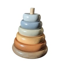 Woody Buddy Rainbow Ringtower impilatore bambino bambino legno giocattolo Montessori 65