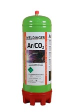 2l Mischgas Einwegflasche 20% Co² 80% Argon ...