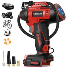 Portable Tire Inflator for Milwaukee 18V Battery Tool Only, 160PSI Red