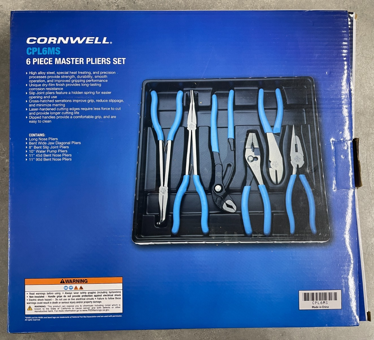 CORNWELL CPL6MS 6 Piece Master Pliers set | eBay
