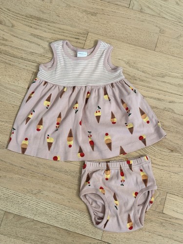 Robe Fille Hanna Andersson Manches Courtes Multicolore - Taille 140 (9-11 Ans) - Avec étiquettes D'origine