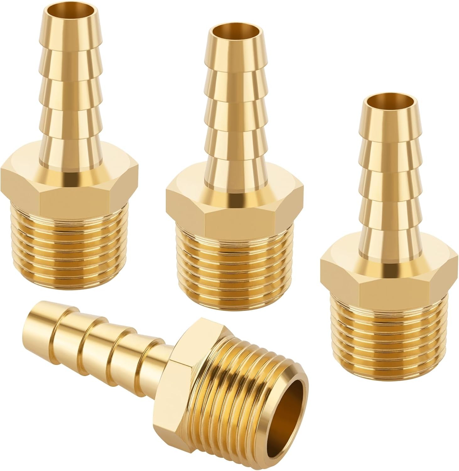 KOOTANS 5/16″ Barb to 3/8 NPT Male Thread, Thread 