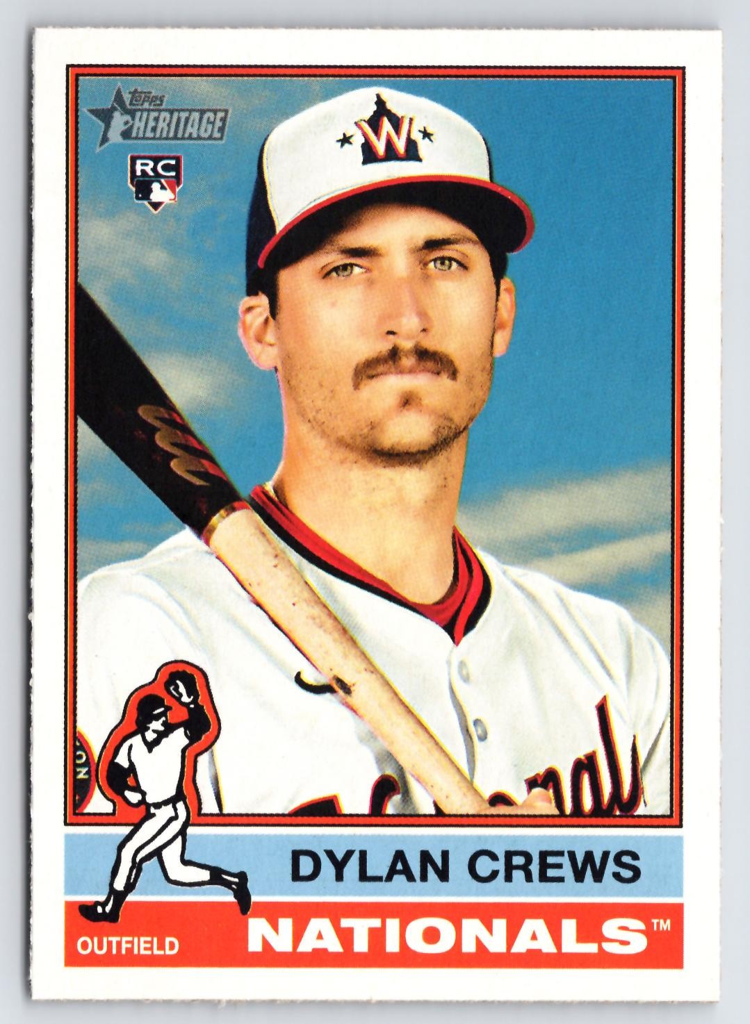 Dylan Crews Rookie 2025 Topps Heritage #247 Washington Nationals