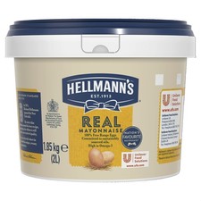 Hellmann's Real Mayonnaise, Catering Mayonnaise, Bulk buy food, 2 Litre Tub