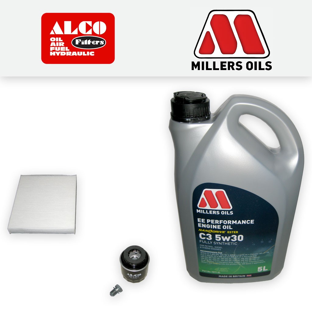 SERVICE KIT for AUDI A1 8X TFSI OIL CABIN FILTERS EE ENGINE OIL 1.2 (2010-2015)
