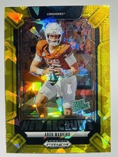 Arch Manning 2025 Panini Prizm Draft Picks Gold Ice Prizm New Recruits #22